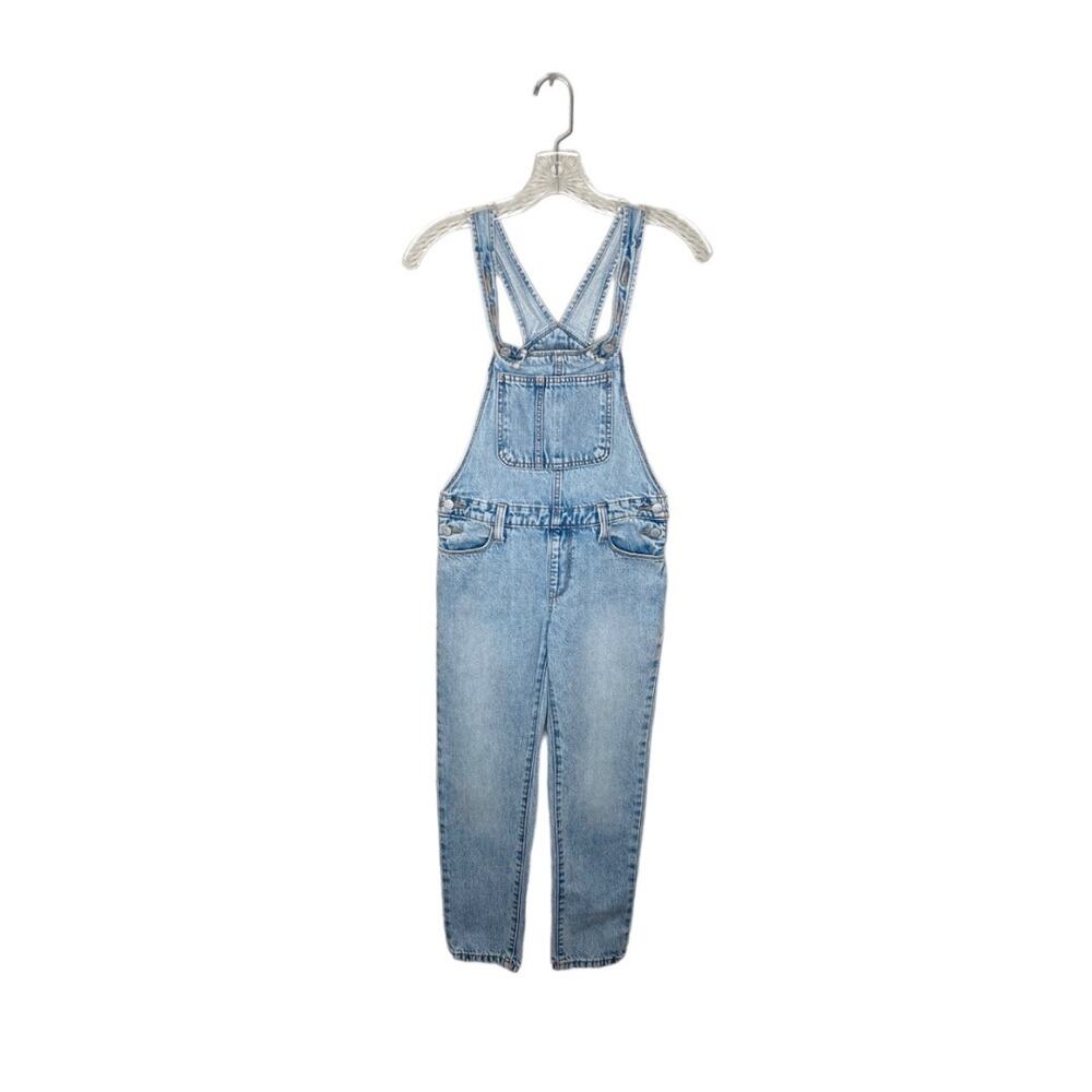 OLD NAVY Girl's Acid Wash Denim Overalls Size Large (10-12)